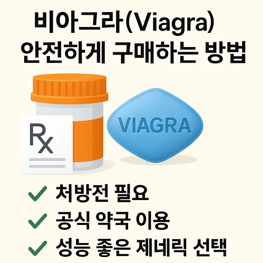 비아그라(Viagra) 안전하게 구매하는 방법